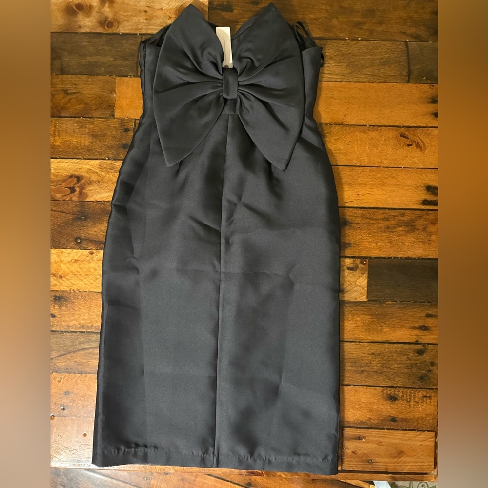 Anthropologie Hutch Black Strapless Dress